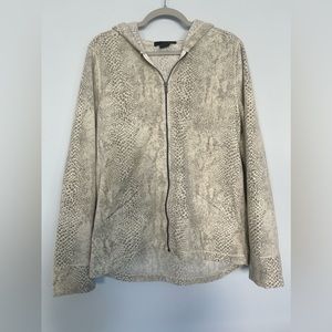 Calvin Klein Snakeskin zip-up hoodie